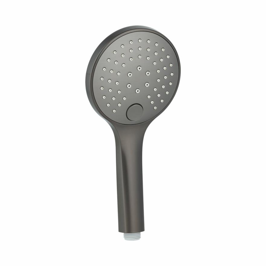 3-Function Round Hand Shower – Brushed Gunmetal Handheld Showers