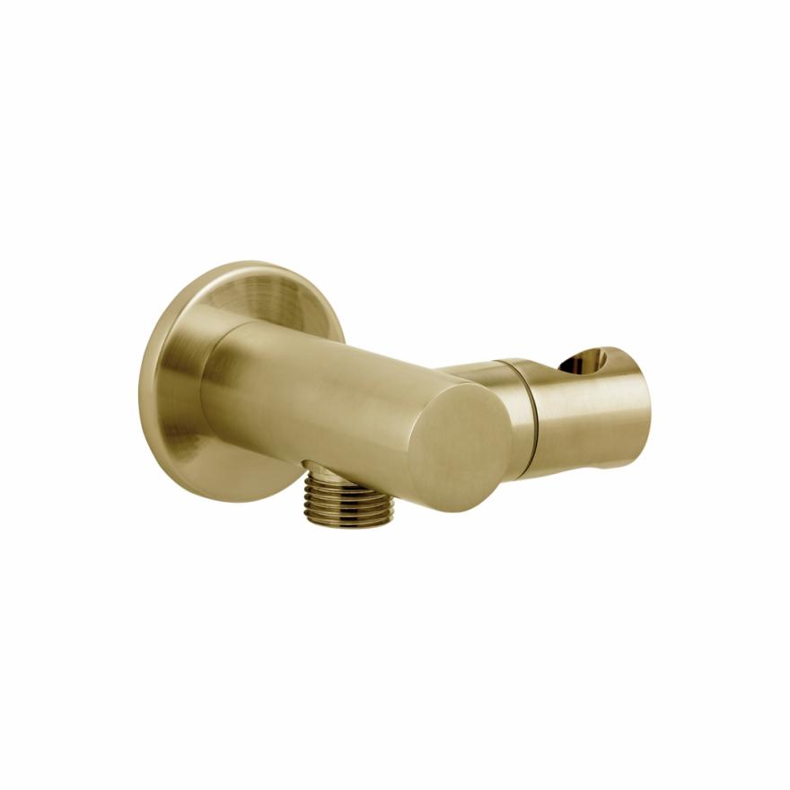 Adjustable Hand Shower Holder And Bp – Brushed Brass Shower Head Holders