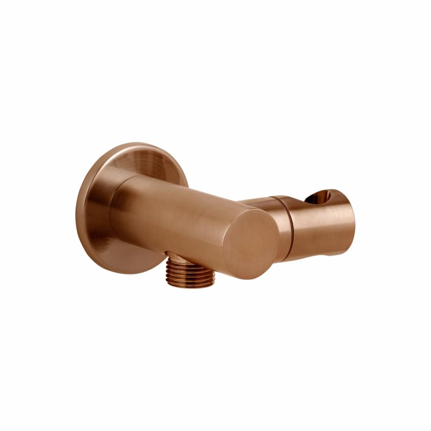 Adjustable Hand Shower Holder And Bp – Brushed Copper Shower Head Holders