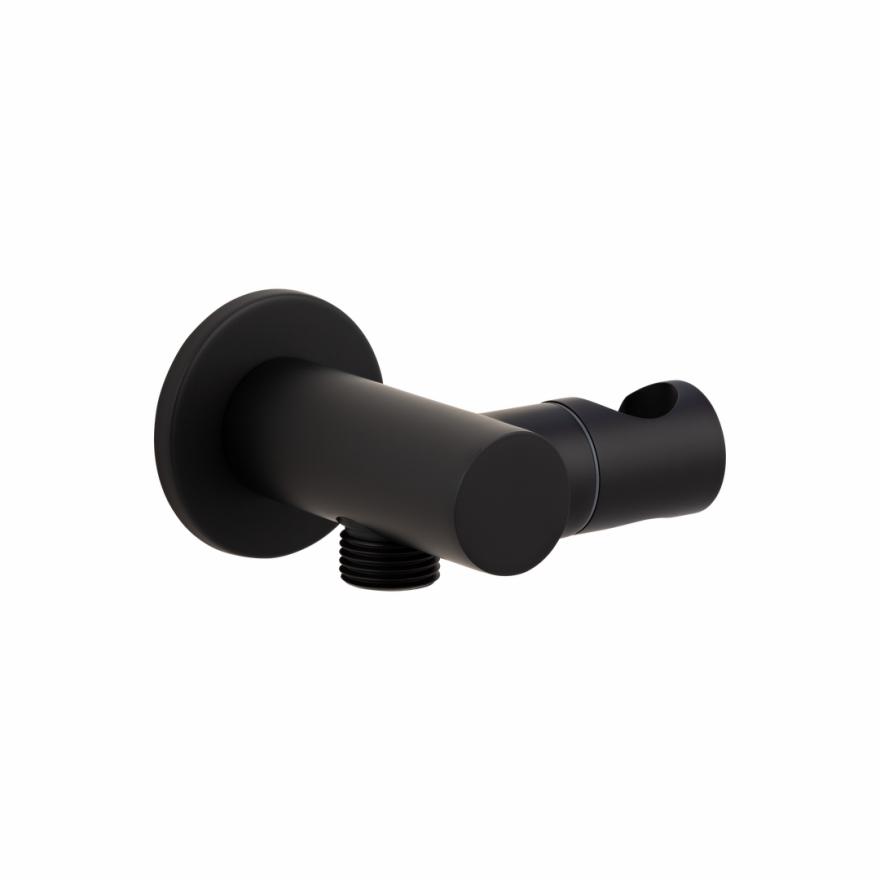 Adjustable Hand Shower Holder And Bp – Matte Black Shower Head Holders