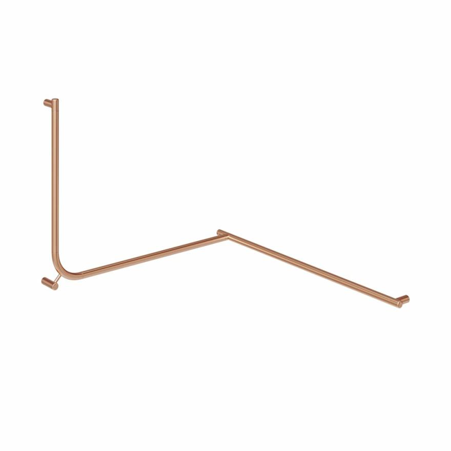 Aliro Accessible 90° Continuous Grab Rail – Brushed Copper Accessible