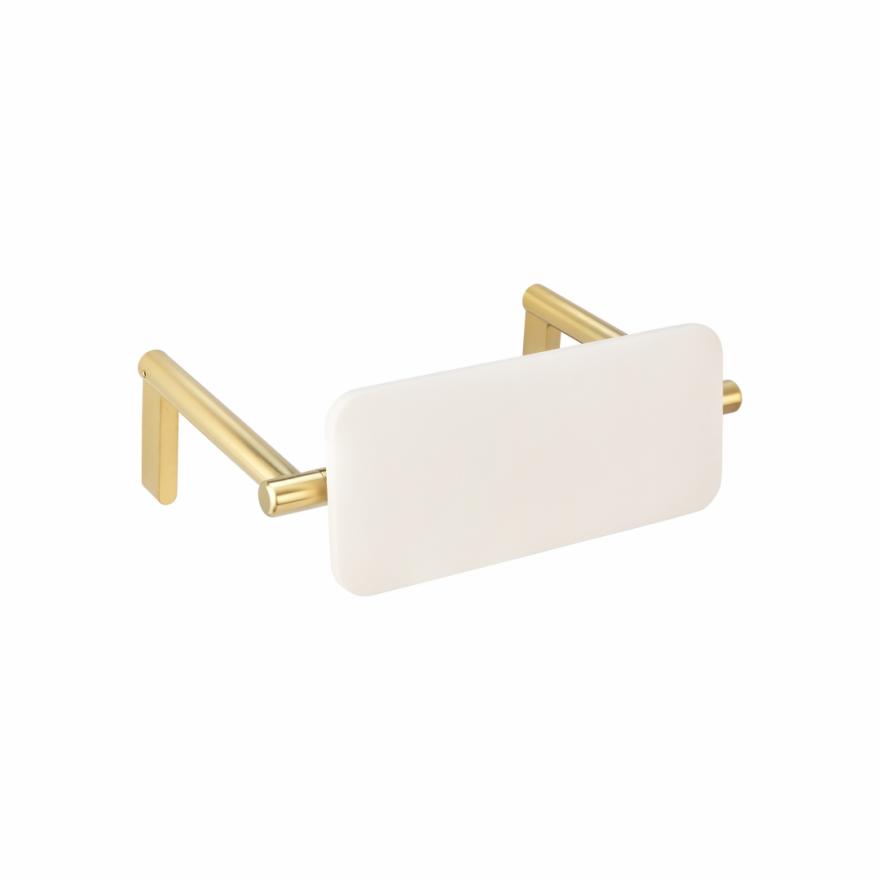 Aliro Accessible Backrest – Brushed Brass Accessible