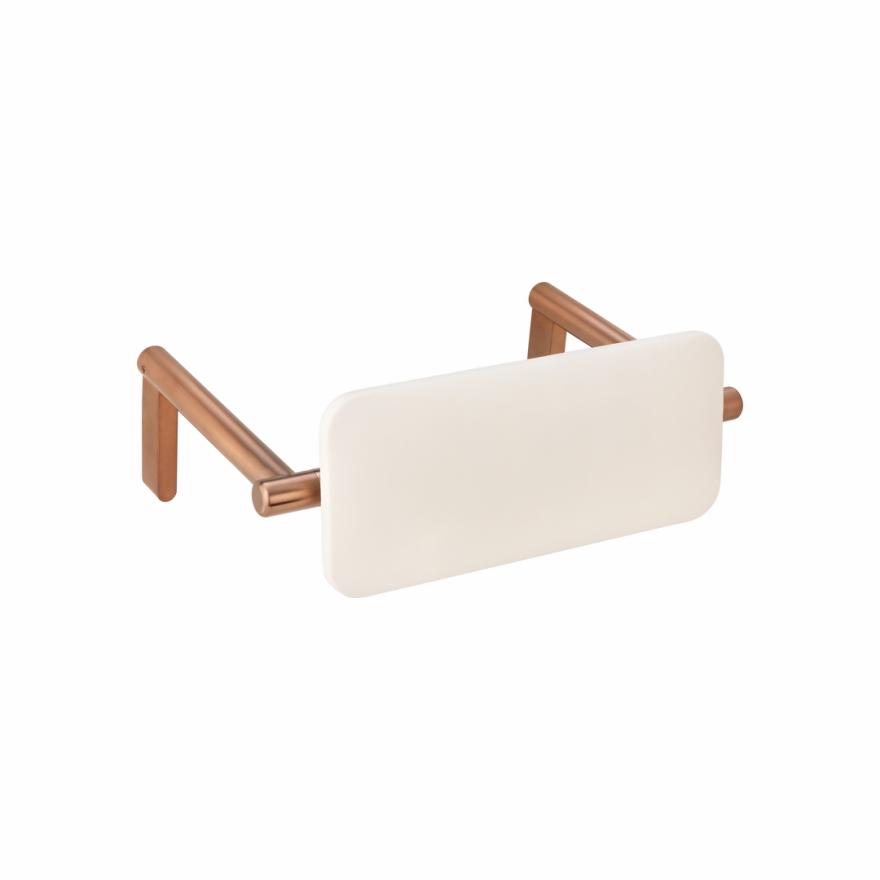 Aliro Accessible Backrest – Brushed Copper Accessible