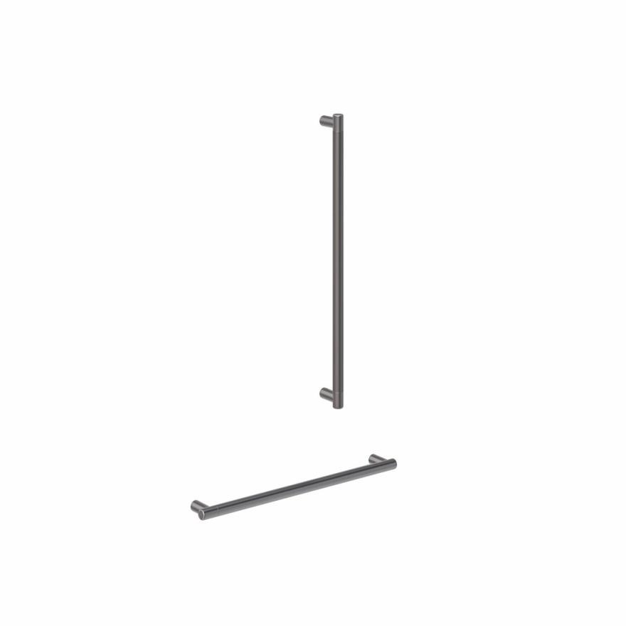 Aliro Accessible Shower Grab Rail Set – Brushed Gunmetal Accessible Showers