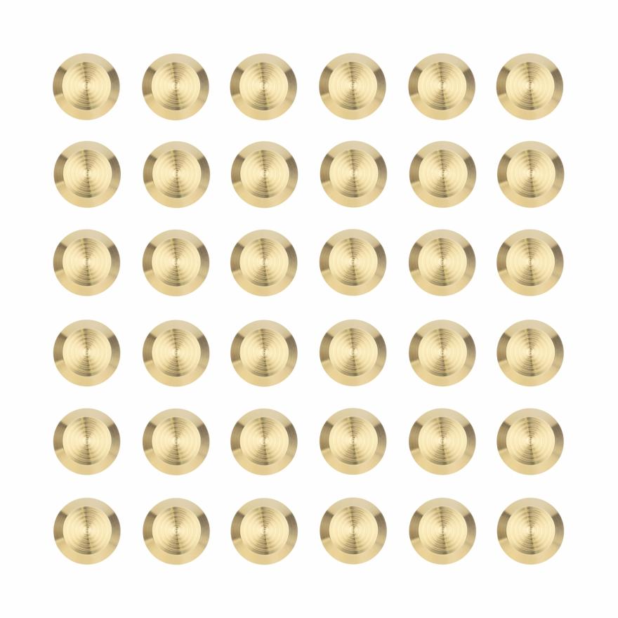 Aliro Tactile Indicators (36 Pcs) – Brushed Brass Accessible