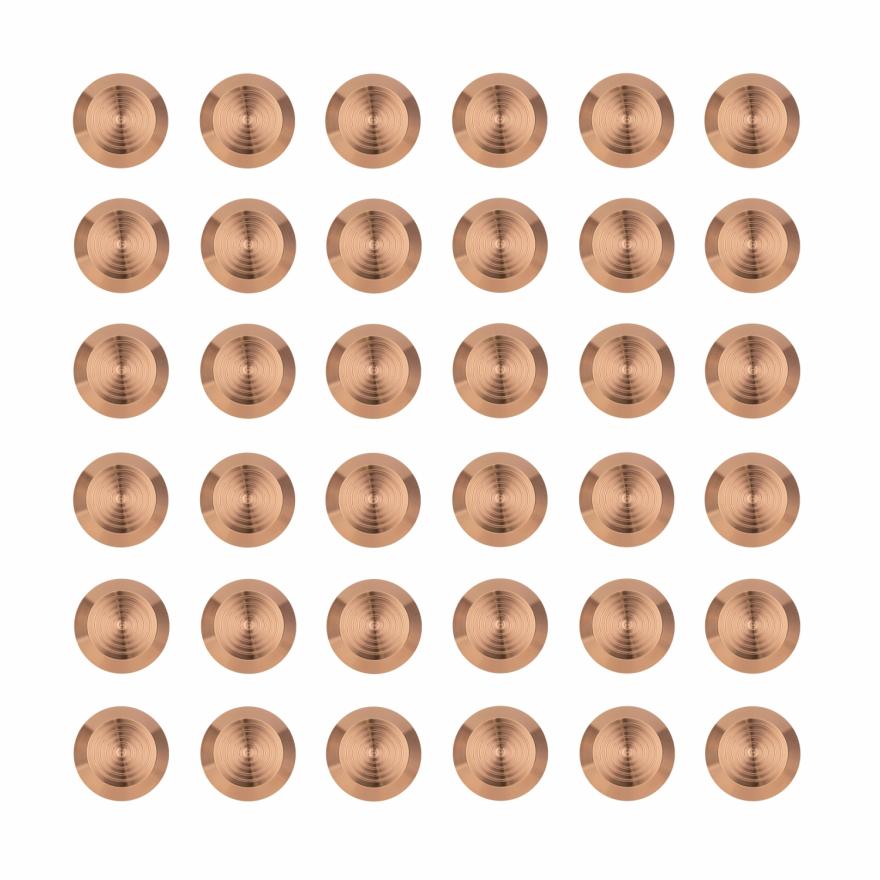 Aliro Tactile Indicators (36 Pcs) – Brushed Copper Accessible