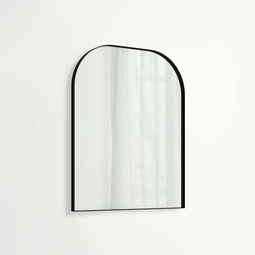 Arch Wall Mirror 600 X 750Mm – Matte Black Mirrors