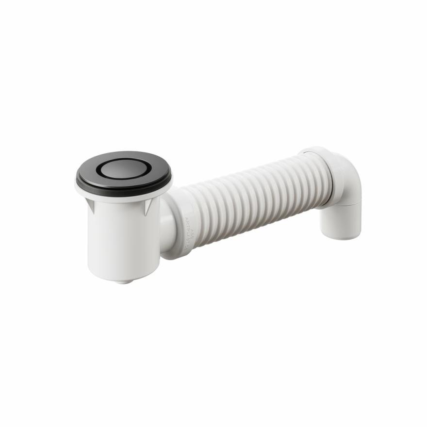 Bath Bend Pop Down With Connector – Titanium Grey Wastes