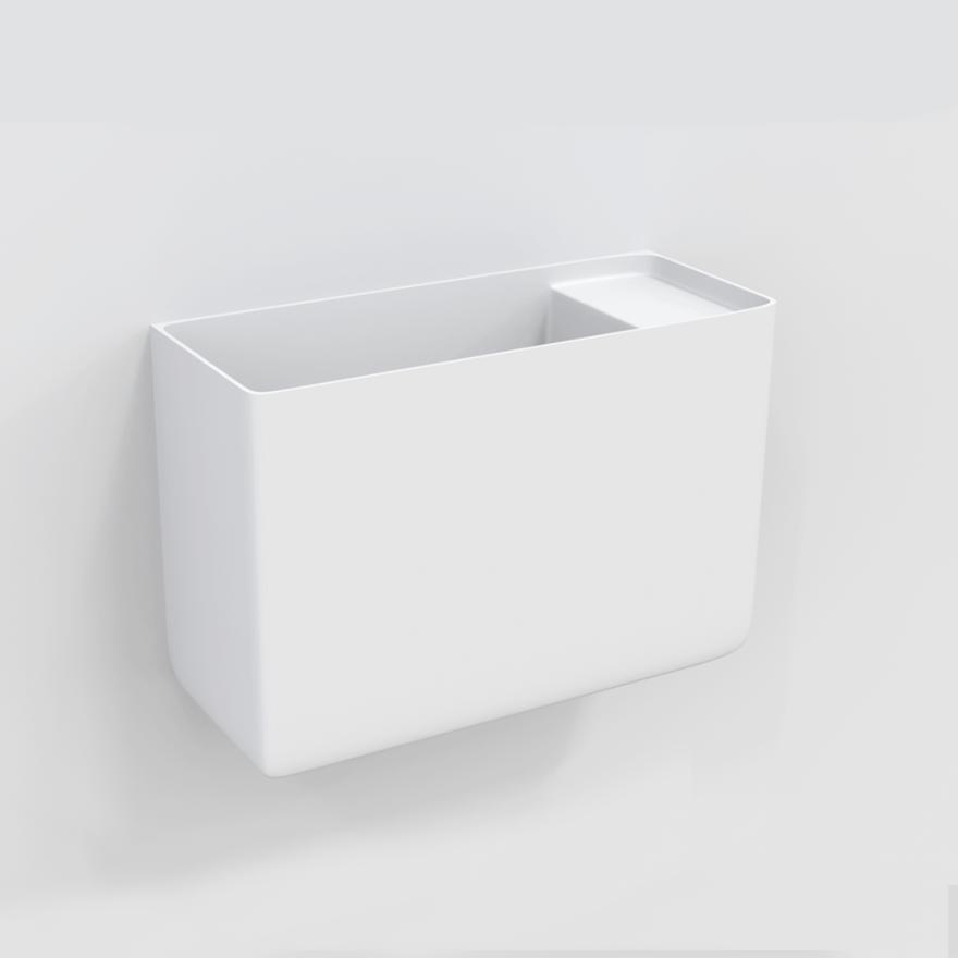 Capri Mini Wall-Mounted Basin – Matte White Basins