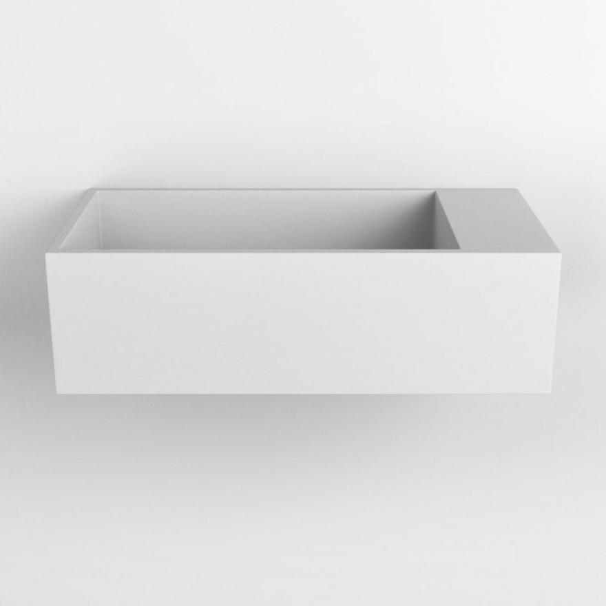 Cyrus Wall-Mounted Basin 500Mm X 300Mm – Matte White Basins