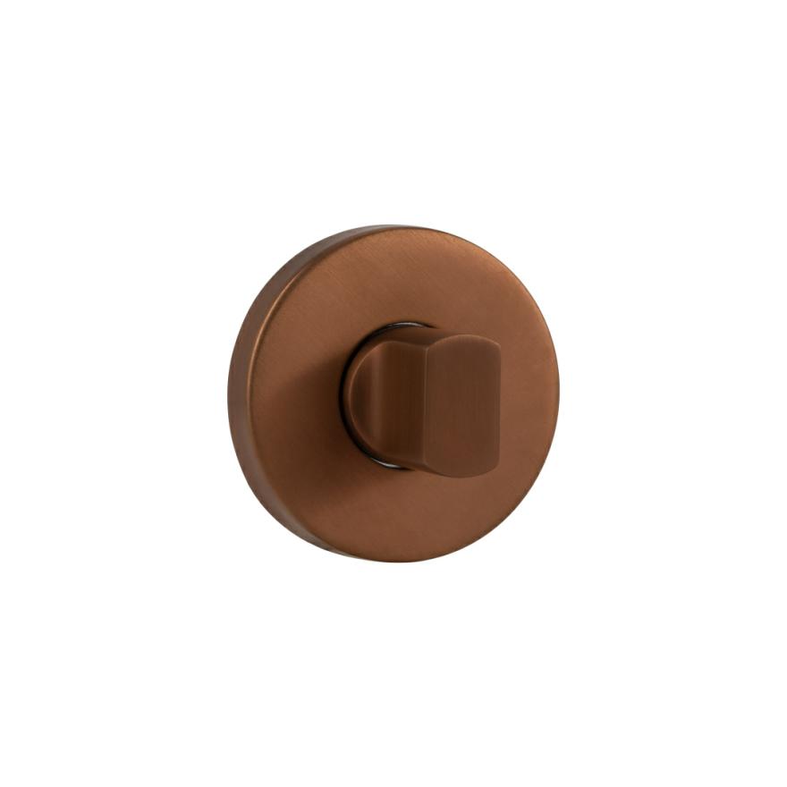 Dion Privacy Snib Lock – Brushed Copper Door Handles