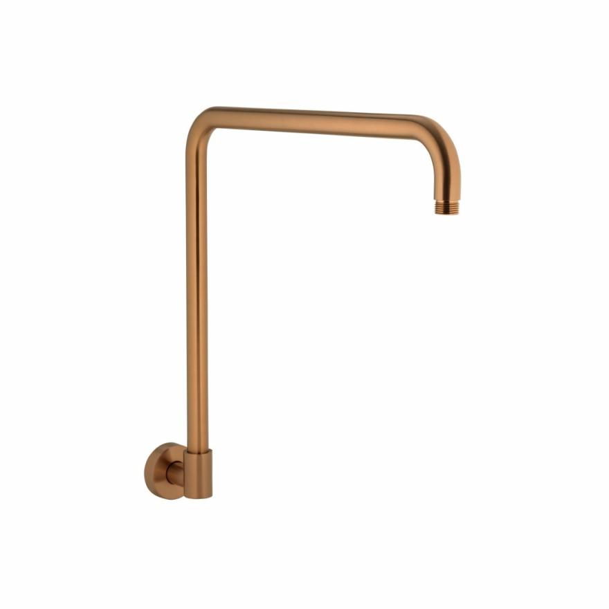 Eden Shower Arm – Brushed Copper Shower Arms & Droppers