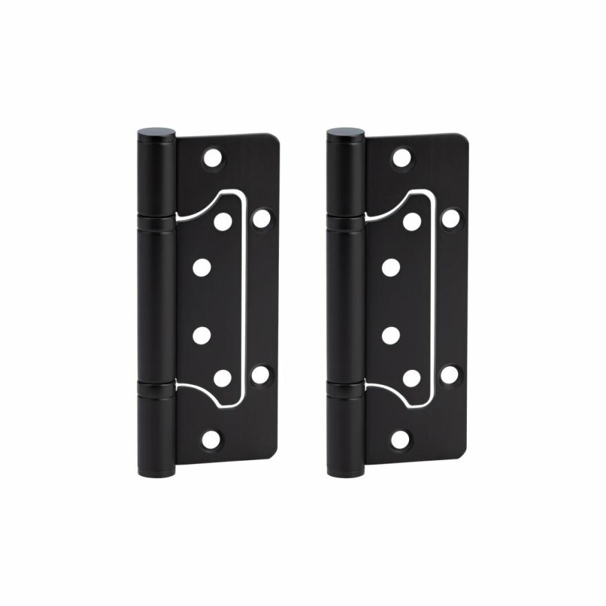 Ellis Flush Door Hinge Pair 130Mm – Matte Black Door Hardware