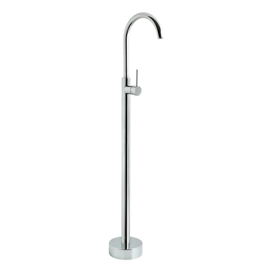 Elysian Floor Mounted Basin/Bath Filler With Mixer – Chrome Spouts And Bath Fillers