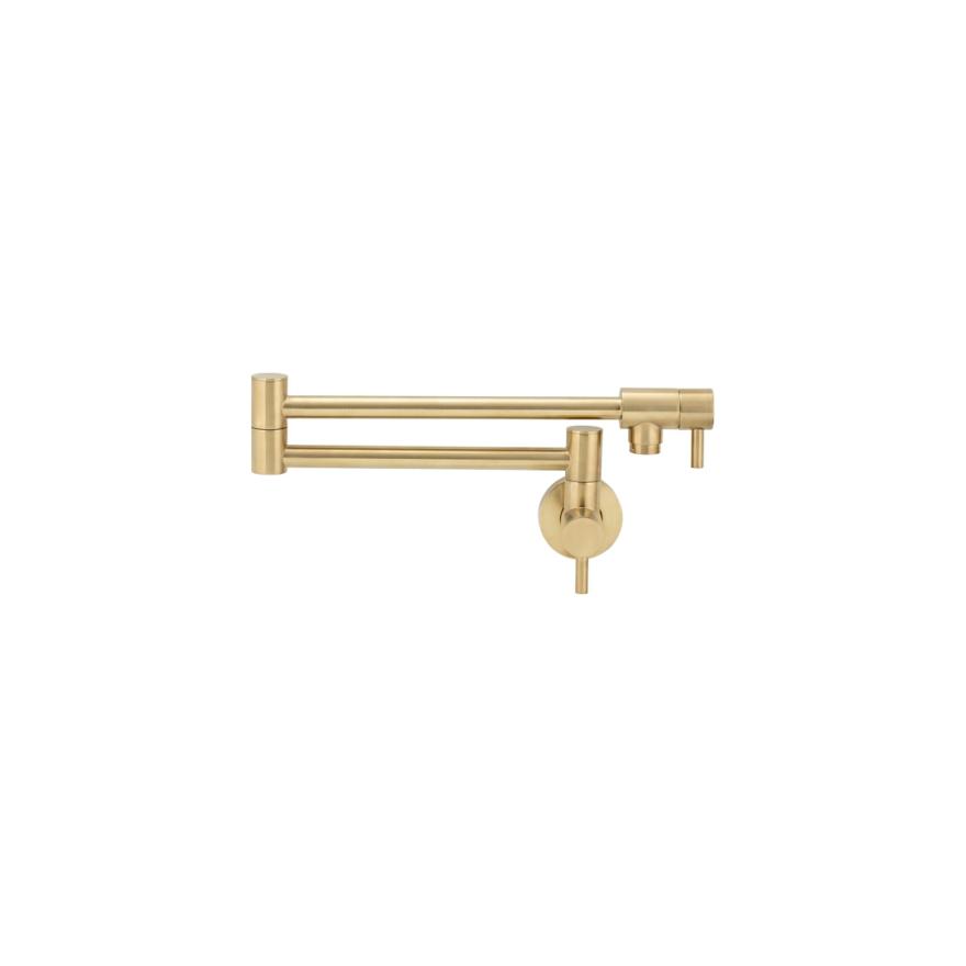 Elysian Pot Filler – Brushed Brass Pot Fillers