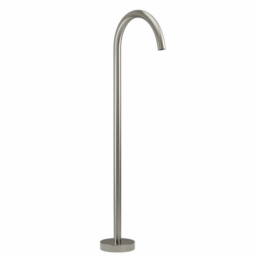 Floor Mounted Bath Filler – Brushed Nickel Spouts And Bath Fillers