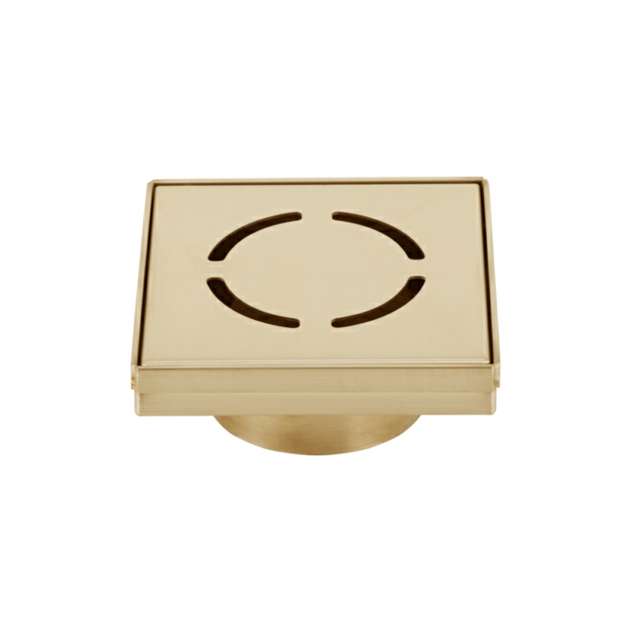 Harper Square Floor Waste – Brushed Brass Wastes