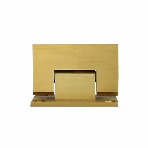 Kenzie Glass-To-Wall Shower Hinge – Brushed Brass Glass Hardware