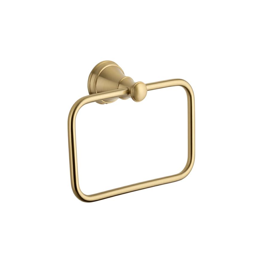 Kingsley Hand Towel Holder – Brushed Brass Accessories