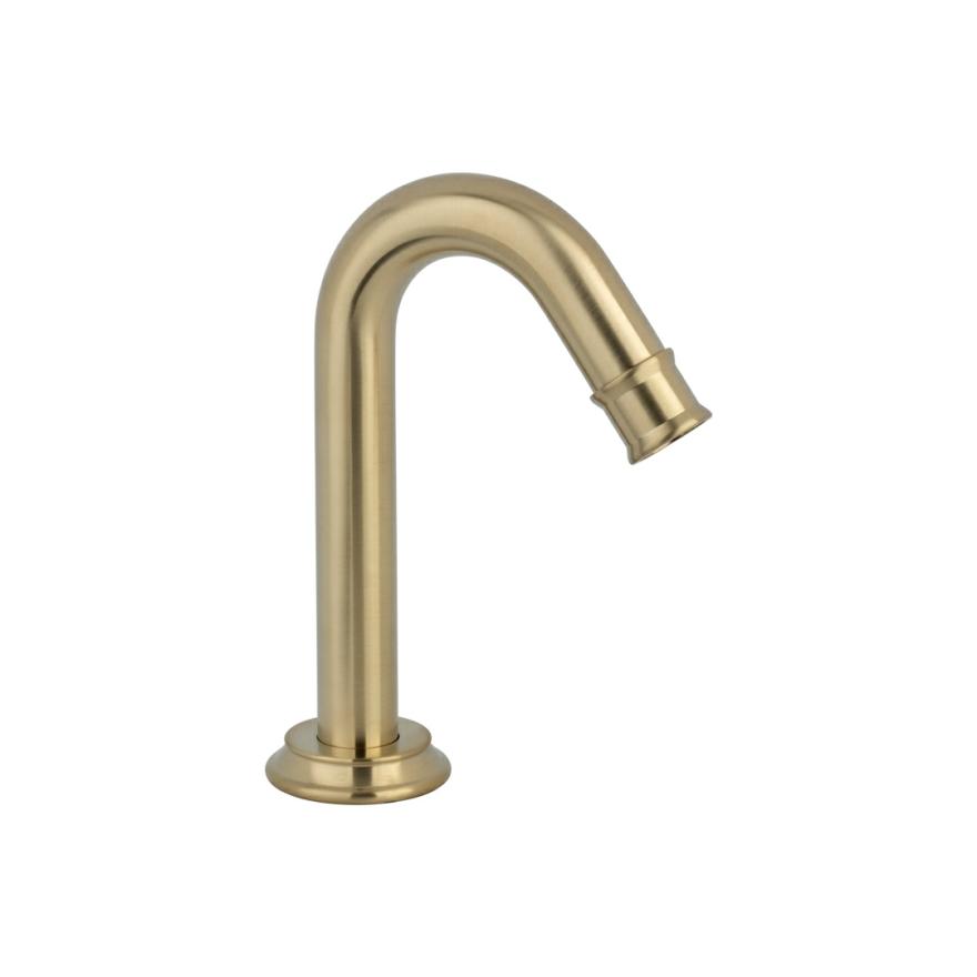 Kingsley Mini Hob Spout – Brushed Brass Spouts And Bath Fillers