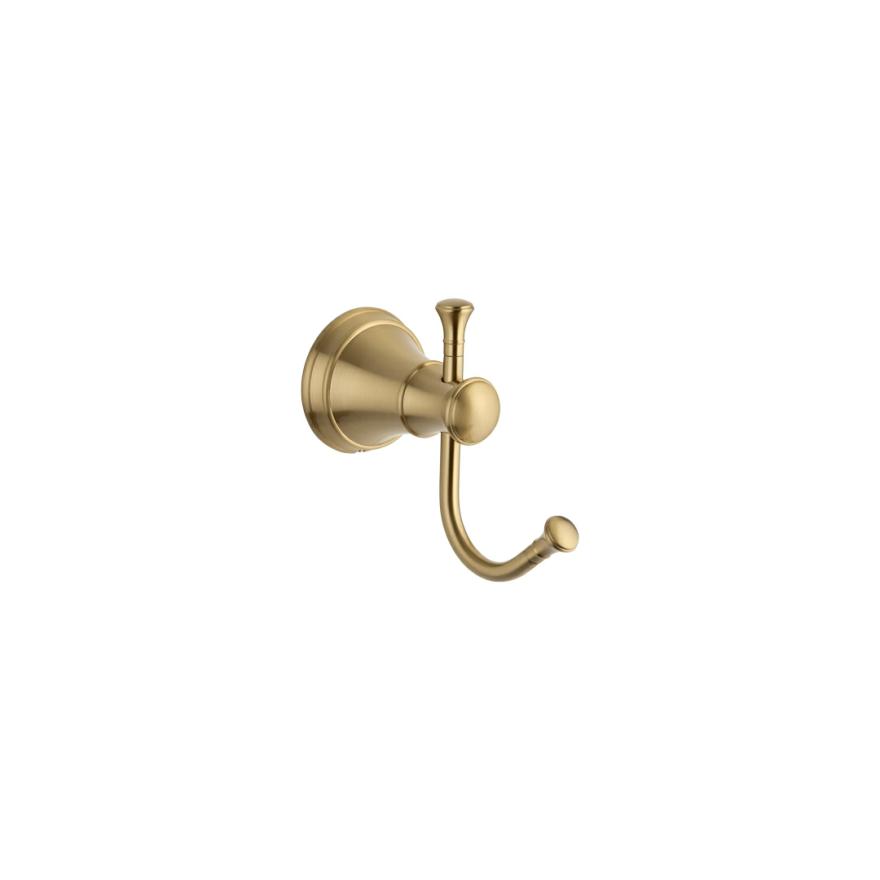 Kingsley Robe Hook – Brushed Brass Accessories