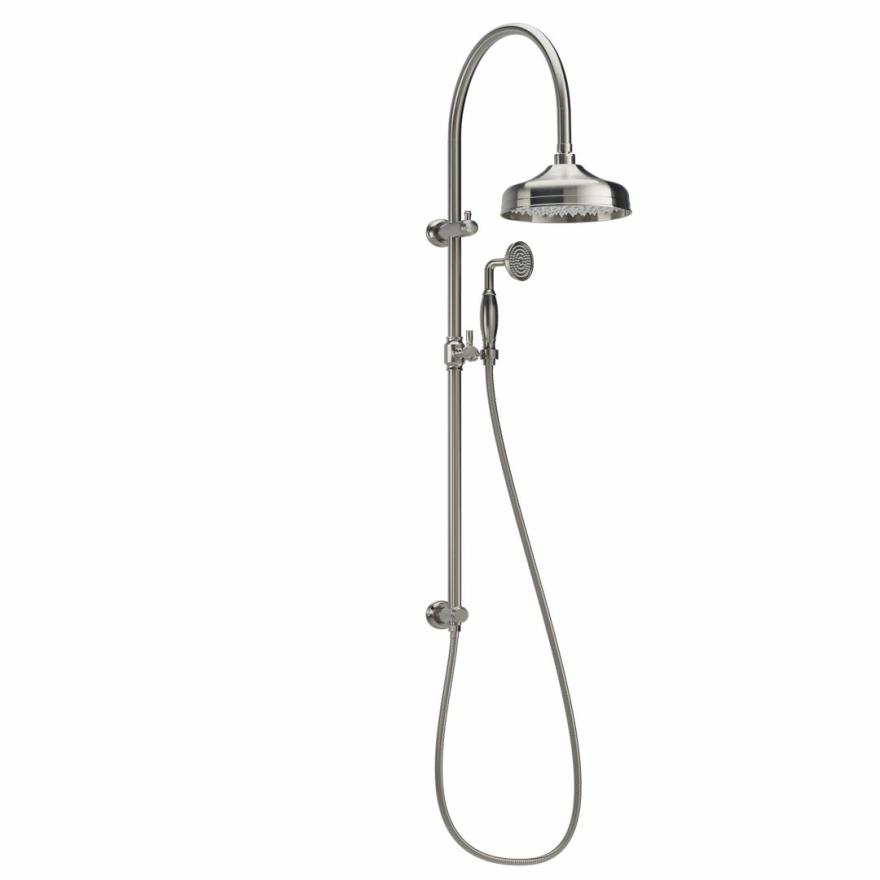 Kingsley Shower Rail Set – Brushed Nickel Shower Sets