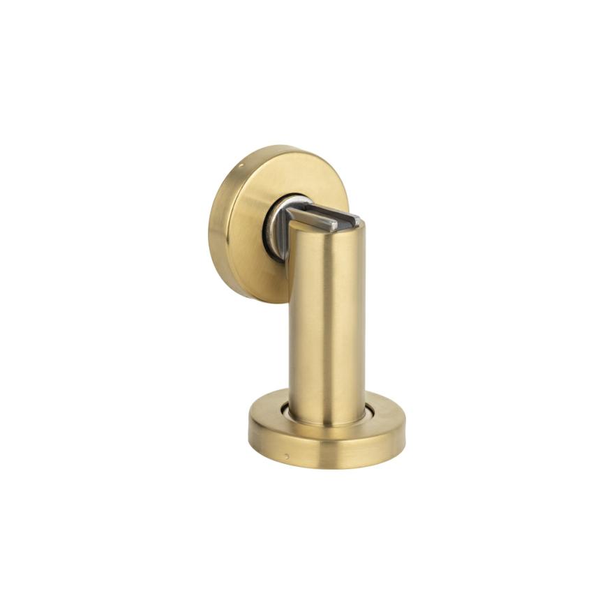 Kolton Door Stop – Brushed Brass Door Hardware