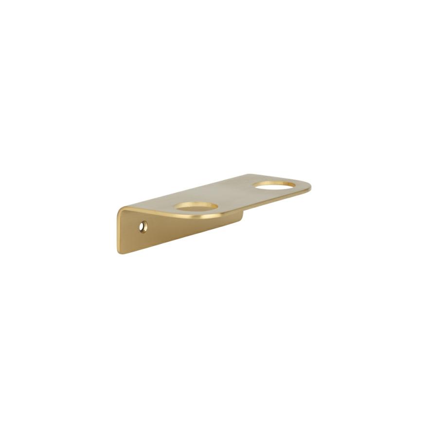 Lira Soap Bottle Holder – Double – Brushed Brass Accessories