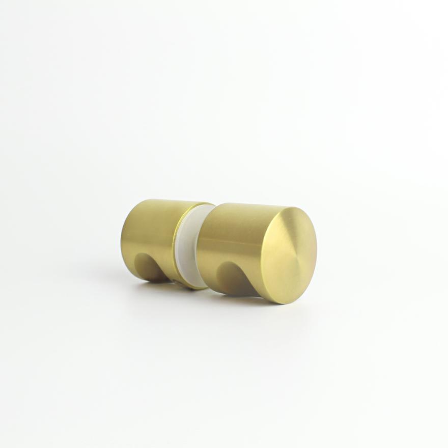 Livio Shower Door Handle – Brushed Brass Hardware