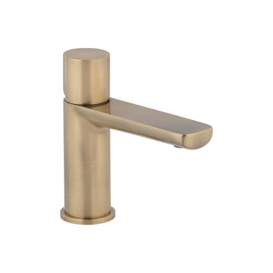 Milani Basin Mixer – Brushed Brass Basin Taps And Mixers