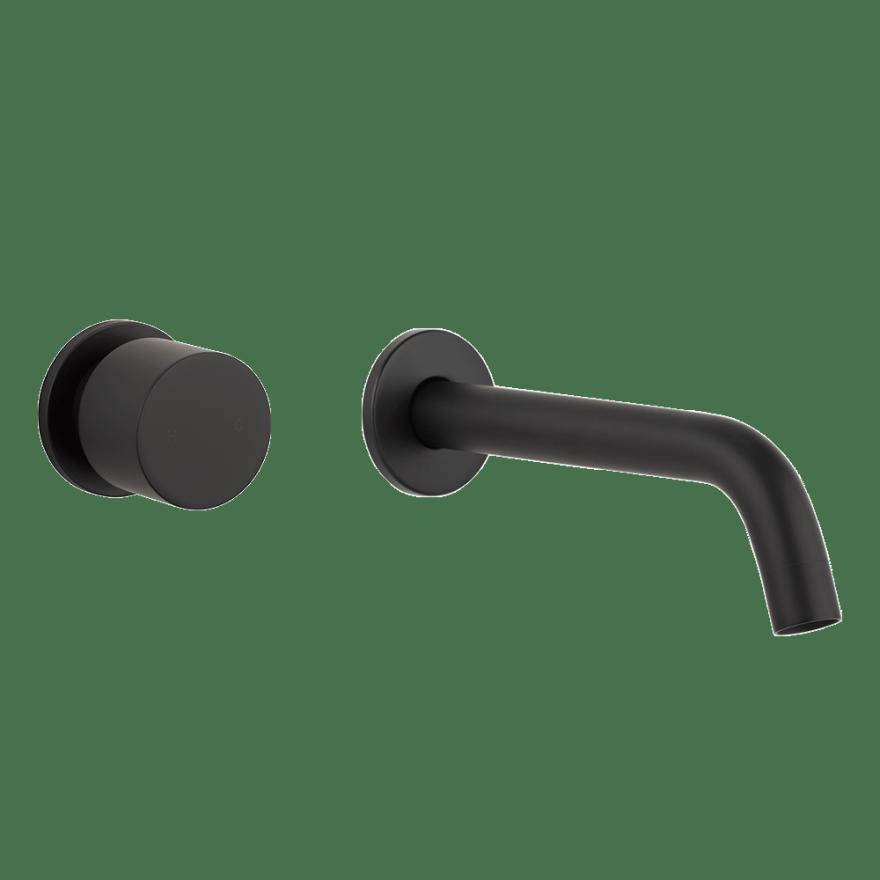 Milani Progressive Mixer & Spout Set – Matte Black Basin Taps And Mixers