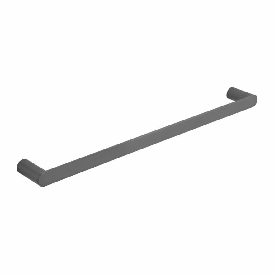 Milani Single Towel Rail 600Mm – Brushed Gunmetal Accessories