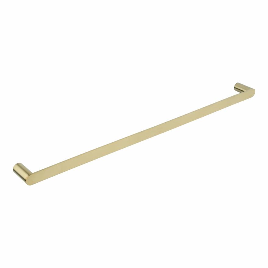 Milani Single Towel Rail 800Mm – Brushed Brass Accessories