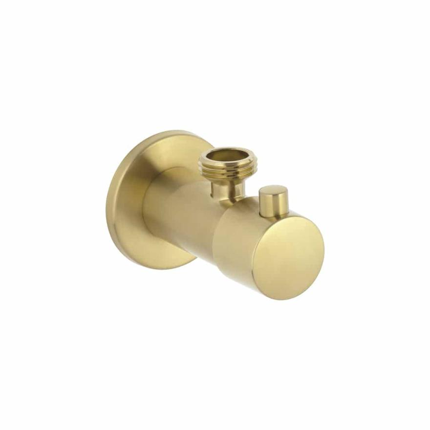 Mini Cistern Stop – Brushed Brass Cistern Stops