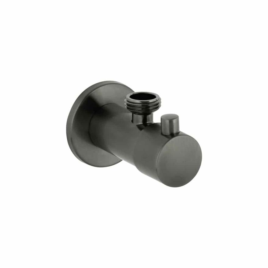 Mini Cistern Stop – Brushed Gunmetal Cistern Stops