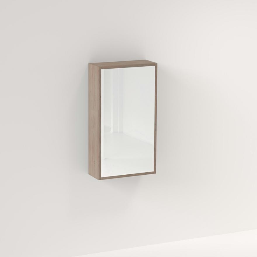 Myra 1 Door Mirror Cabinet 450Mm – Pure Oak Mirror Cabinets