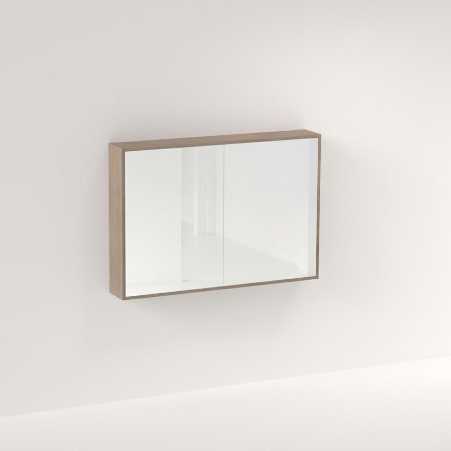 Myra 2-Door Mirror Cabinet 1164Mm – Pure Oak Mirror Cabinets