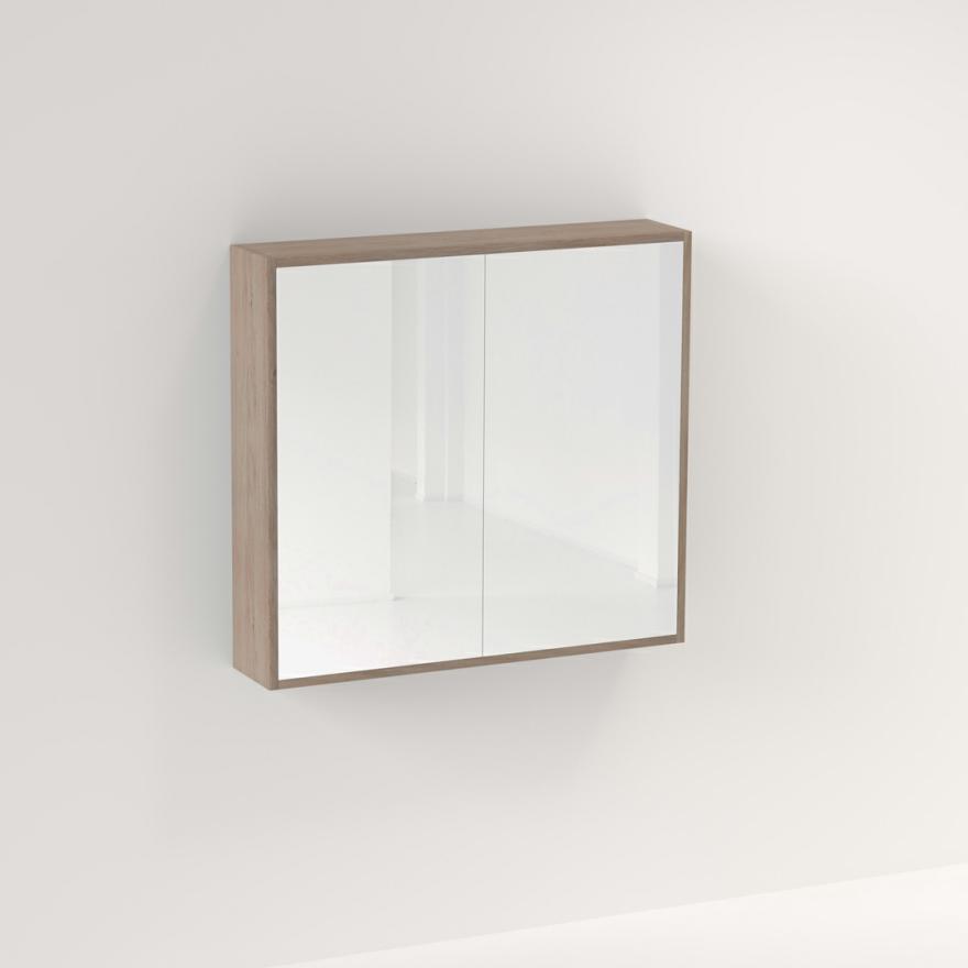 Myra 2-Door Mirror Cabinet 864Mm – Pure Oak Mirror Cabinets