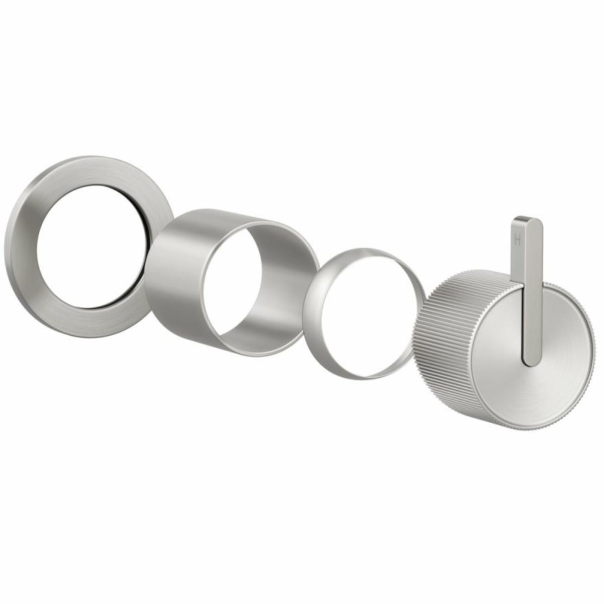 Namika Minimal Handle Kit – Brushed Nickel Shower Taps And Mixers