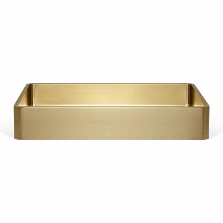 Ora Basin Sink 470Mm – Brushed Brass Basins