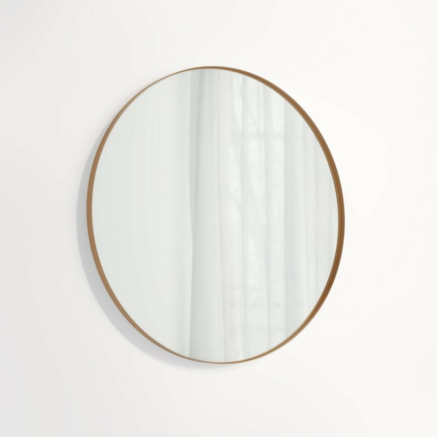 Round Mirror 800Mm – Brushed Copper Mirrors