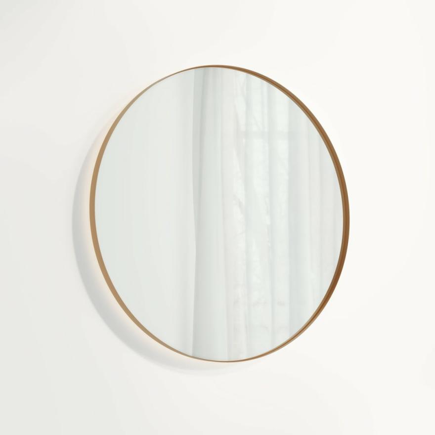 Round Mirror Led 800Mm – Brushed Copper Led Mirrors