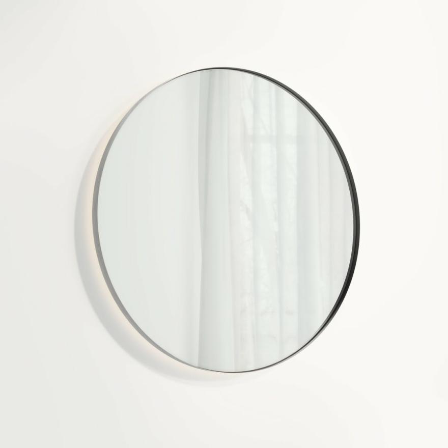 Round Mirror Led 800Mm – Brushed Gunmetal Led Mirrors