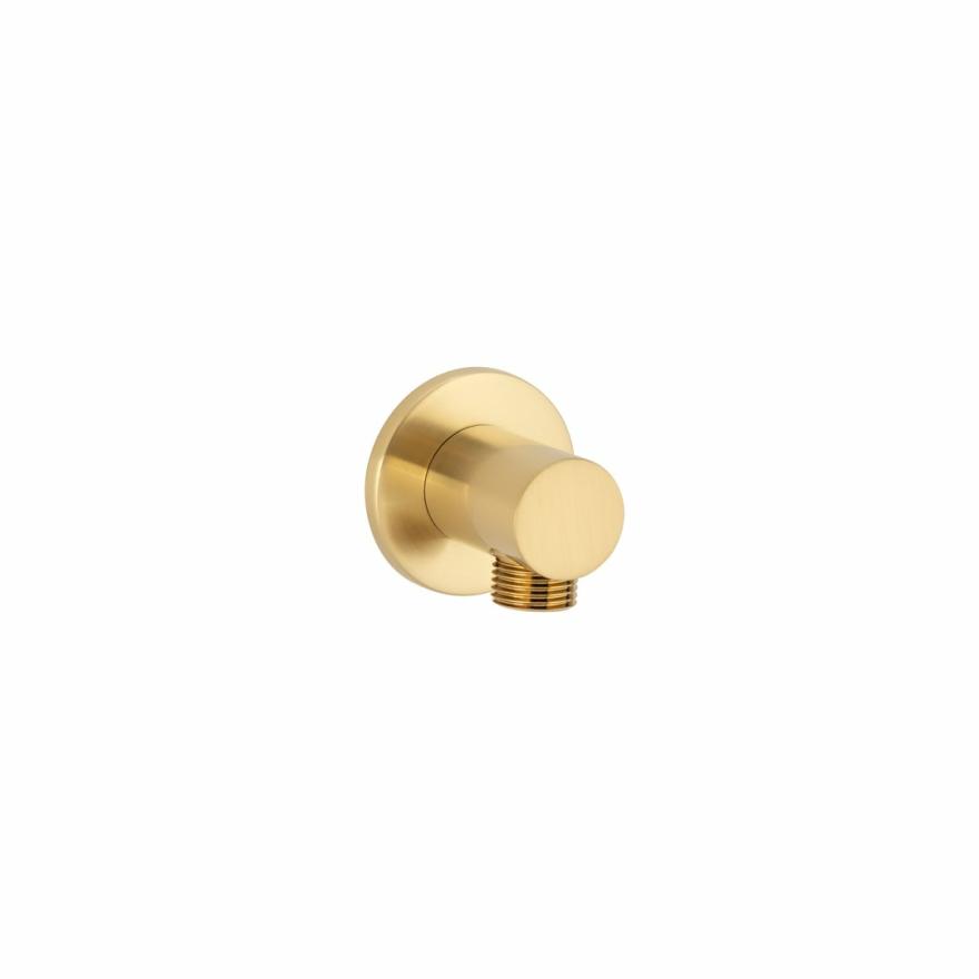 Round Shower Bp – Brushed Brass Shower Hoses & Bp's