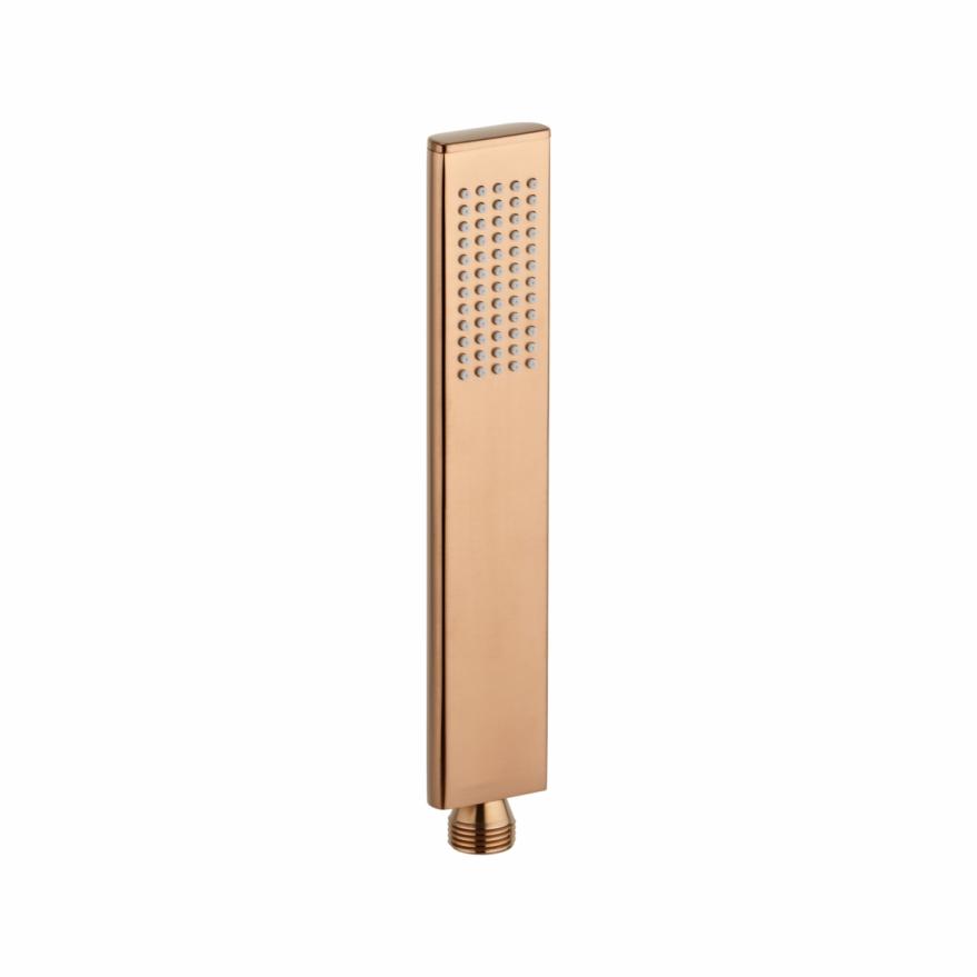 Rounded Rectangle Hand Shower – Brushed Copper Handheld Showers