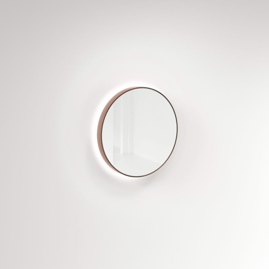 Saanti Handmade Double Trim Led Mirror 600Mm – Brushed Copper Led Mirrors