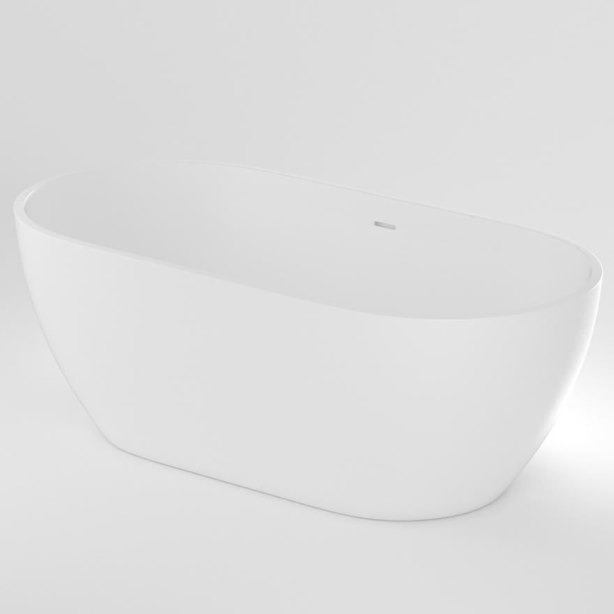 Scala Acrylic Freestanding Bath – 1650 Matte White 1600 And Over Baths