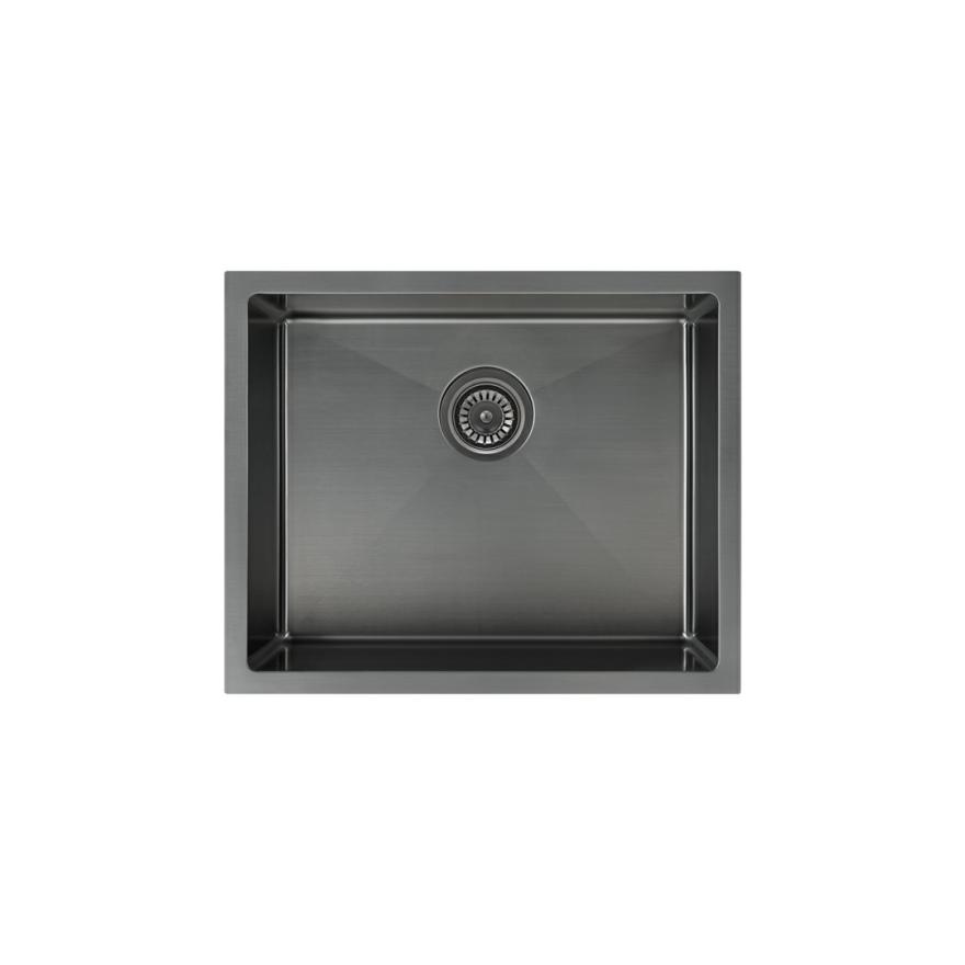 Seba Single Kitchen Sink 550Mm – Brushed Gunmetal Kitchen Sinks