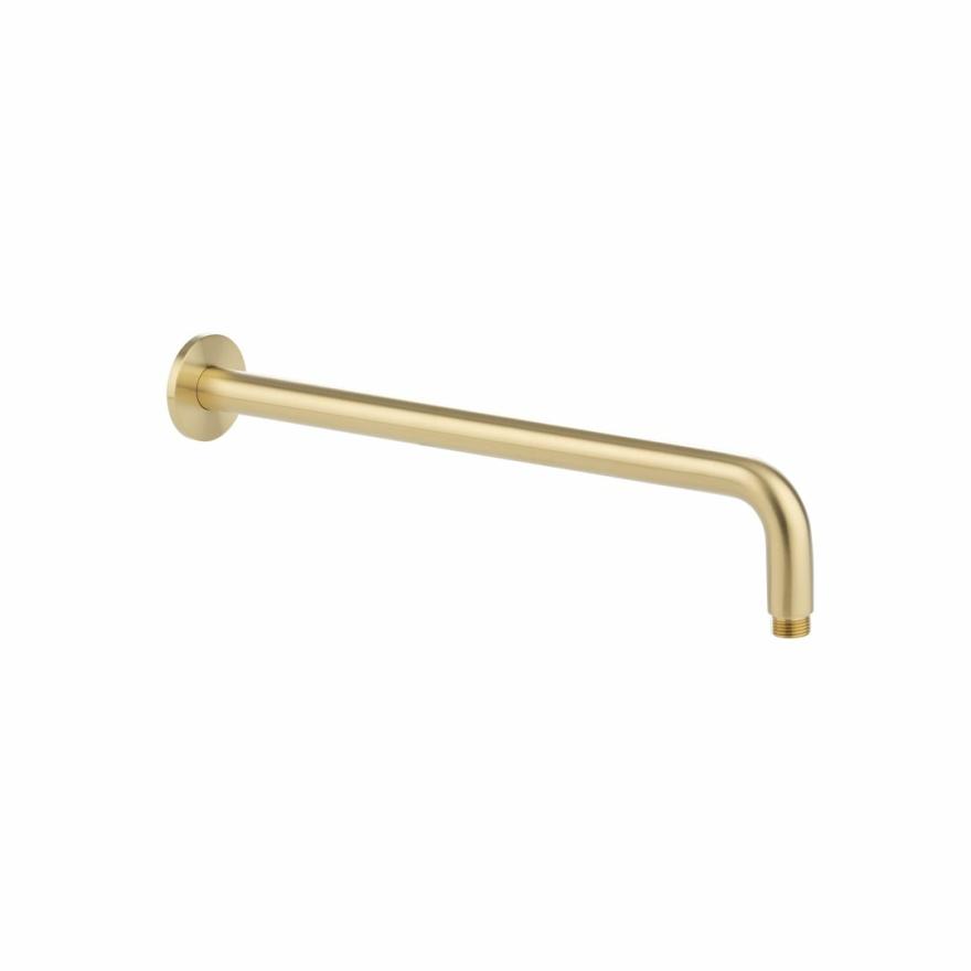 Shower Arm 400Mm – Brushed Brass Shower Arms & Droppers