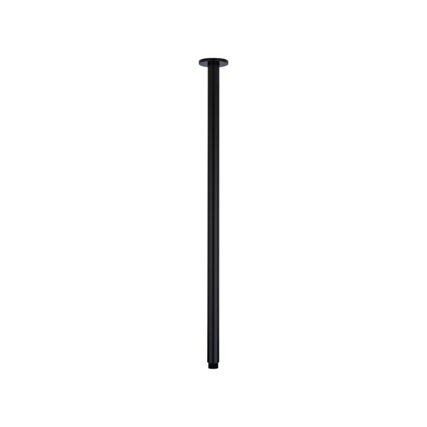 Shower Dropper Extended Round 600Mm – Matte Black Shower Arms & Droppers